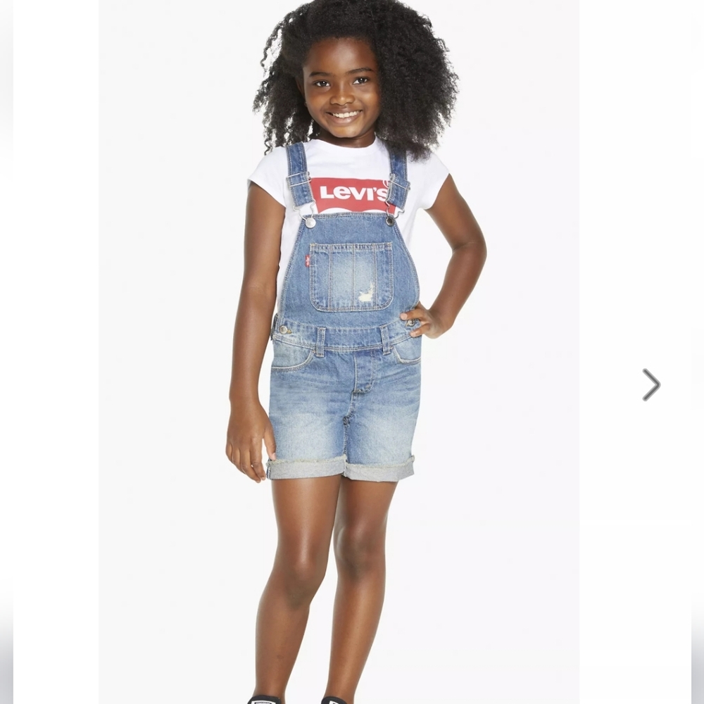 Levi's DENIM SHORTALLS TODDLER GIRLS 3T. NWT. Overall shorts.